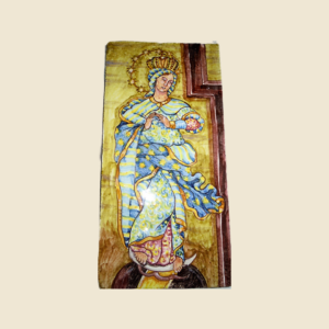 Rectangular tile cm  30 x 15  Madonna with child