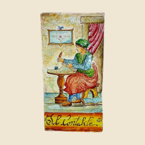 Rectangular tile cm  30 x 15 series the ancient Crafts the Accountant