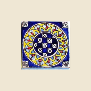 Square tile cm 10 x 10 geometrical pattern