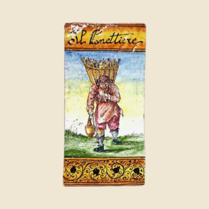 Rectangular tile cm  30 x 15 series the ancient Crafts  - the Baker