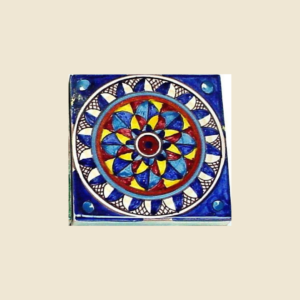 Square tile cm 10 x 10 geometrical pattern