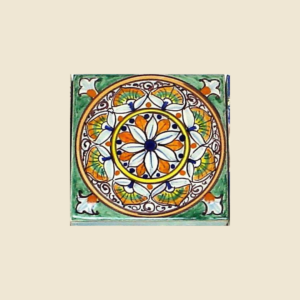 Square tile cm 10 x 10  geometrical pattern