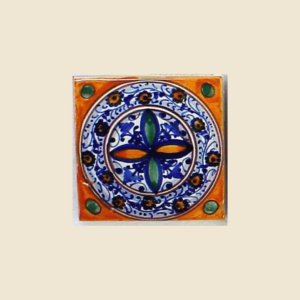 Square tile cm 10 x 10  geometrical pattern