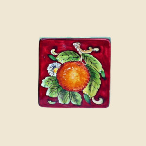 Sqaure tile  cm 10 x 10  Orange