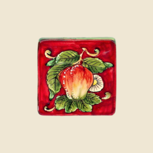Square tile cm 10 x 10  Apple