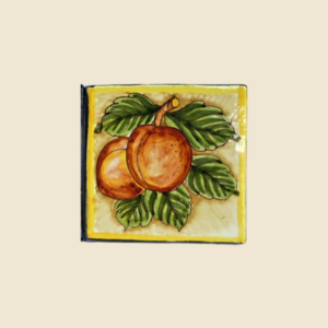 Square tile cm 10 x 10  Apricots