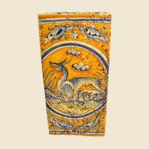 Rectangular tile cm  30 x 15 series cote of arms  - Dog