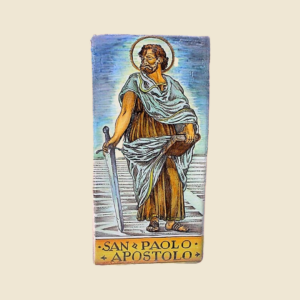 Rectangular tile cm  30 x 15 series Saints  - San Paolo Apostolo