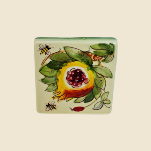 Square tile cm 10 x 10  Pomegrane