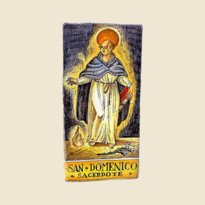 Rectangular tile cm  30 x 15 series  Saints  - San Domenico