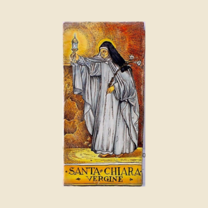 Rectangular tile cm  30 x 15 series Saints - Santa Chiara