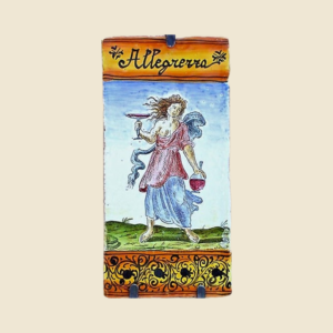 Rectangular tile cm  30 x 15 series Virtue -  Cheerfullness