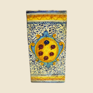 Rectangular tile cm  30 x 15 Medici cote of arms