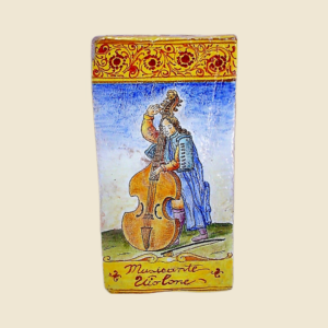 Rectangular tile  cm  36 x 18 series the Musicians  The Violone