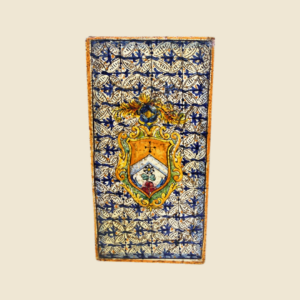 Rectangular tile cm  30 x 15 Flower cote of arms and Moorish Hispanic style