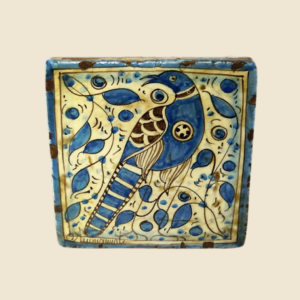 Square tile  cm 15 x 15  turquoise pattern