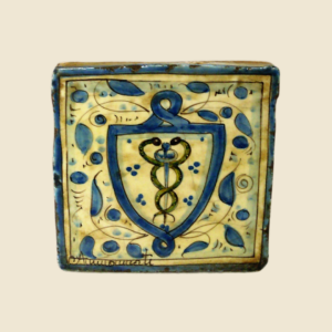 Square tile  cm 15 x 15  turquoise pattern
