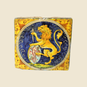 Square tile cm 15 x 15  animal pattern - lion