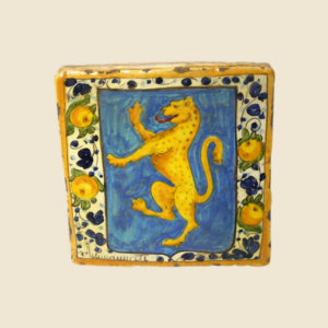 Square tile cm 15 x 15  animal pattern - panther