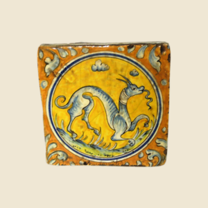 Sqaure tile cm 15 x 15  animal pattern - dragon