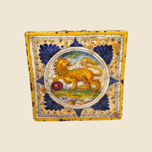 Square tile cm 15 x 15  animal pattern - lion
