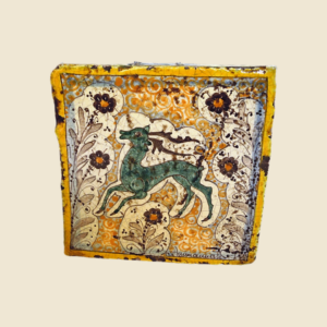 Square tile cm 15 x 15  animal pattern - deer