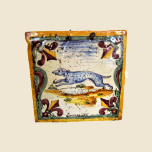 Square tile cm 15 x 15  animal pattern - dog