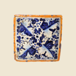 Square tile cm 15 x 15  folk motifs