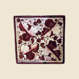 Square tile cm 15 x 15  folk motifs