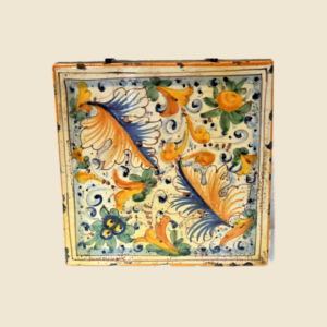 Square tile cm 15 x 15  folk motifs