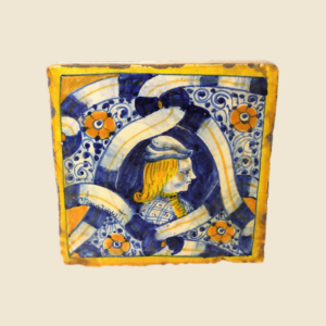 Square tile cm 15 x 15  charcaters pattern