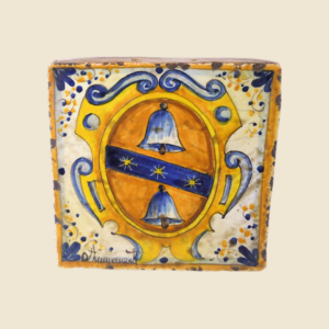 Square tile cm 15 x 15 cote of arms pattern